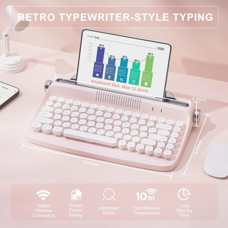 کیبورد بلوتوث مدلACTTO RETRO MINI B 303
