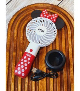 پنکه شارژی طرح میکی موس MINI FAN