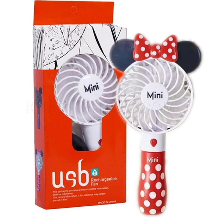 پنکه شارژی طرح میکی موس MINI FAN