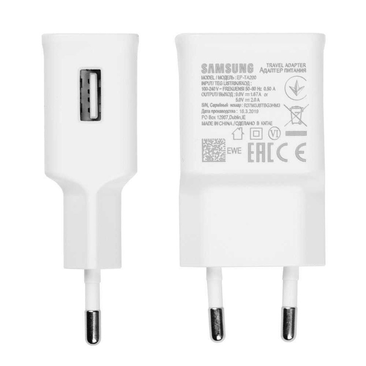 شارژر دیواری اورجینال 10 وات سامسونگ S10 2A
