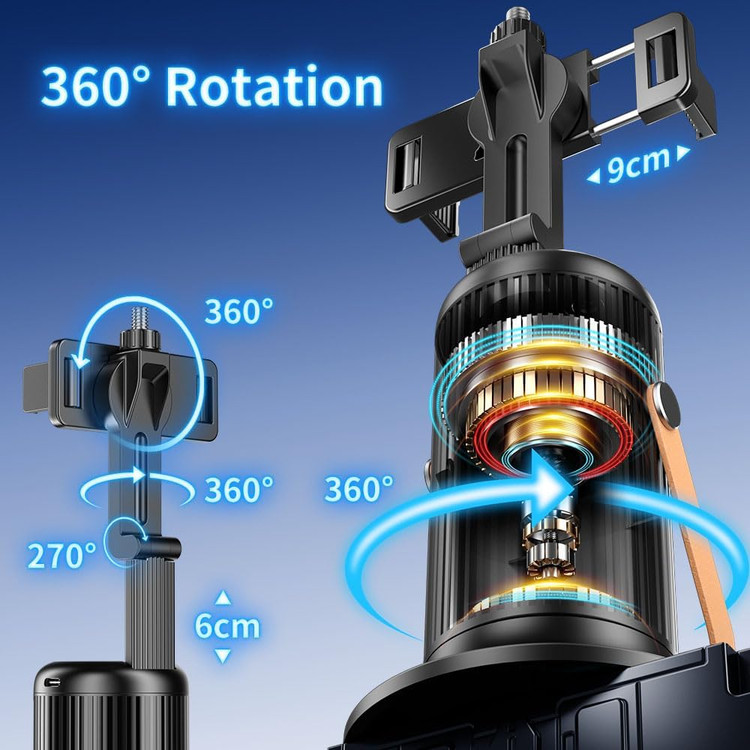 گیمبال و نگهدارنده موبایل 360 درجه با ردیابی خودکار چهره مدلQ04