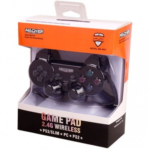 دسته بازی بی سیم مچر مدل MR-W63 سه کاره PC/PS2/PS3
