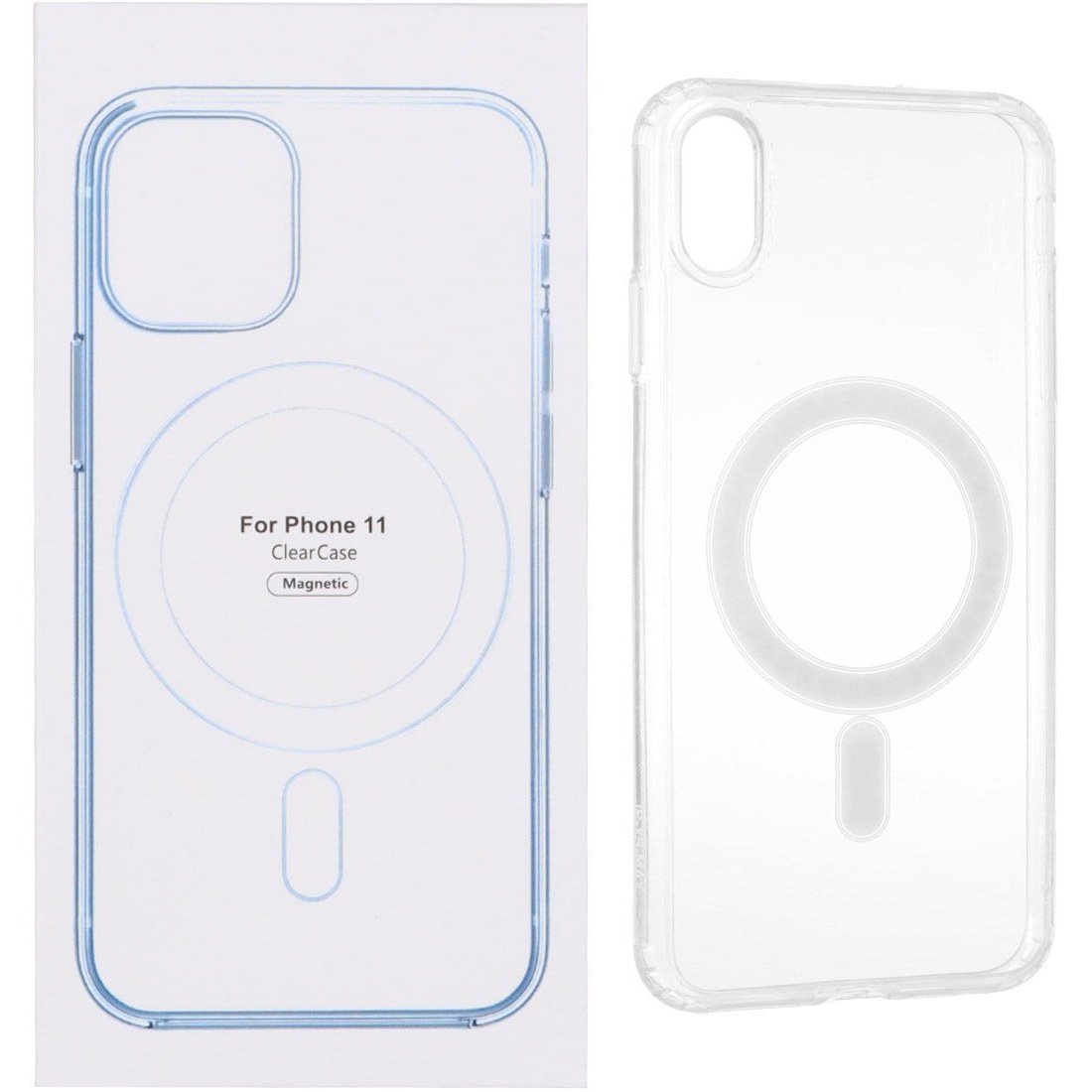 قاب کریستالی شفاف مگ سیف iPhone XS Max
